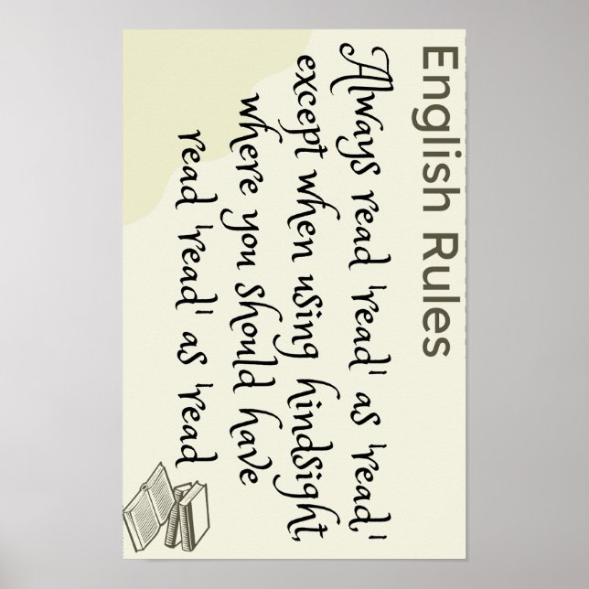 Do you read it as read or read poster (Front)