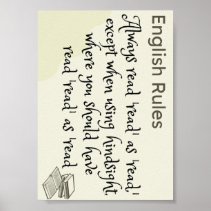 Do you read it as read or read poster