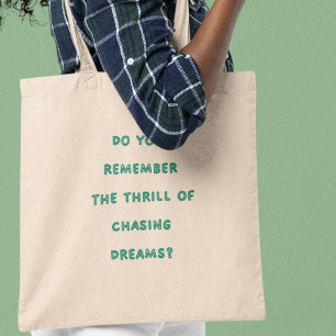 Do you Remember Retro Nostalgia Quirky Dreamy Tote Bag