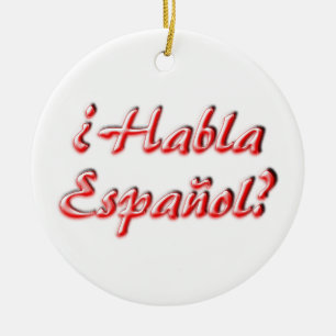 Do You Speak? Ceramic Ornament