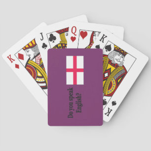 Do you speak English? in English.Flag bf Playing Cards