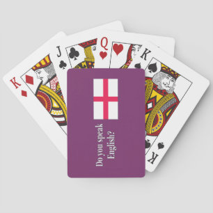 "Do you speak English?" in English. Flag wf Playing Cards