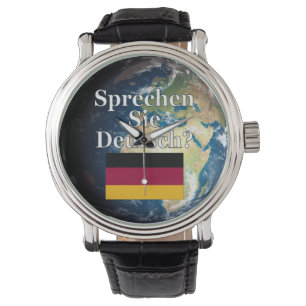 Do you speak German? in German. Flag & Earth Watch
