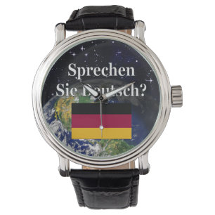 Do you speak German? in German. Flag & Earth Watch