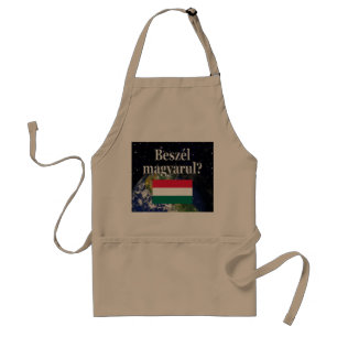 Do you speak Hungarian? in Hungarian. Flag & Earth Standard Apron