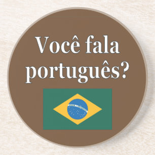 Do you speak Portuguese? in Portuguese. Flag Coaster