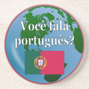 Do you speak Portuguese? in Portuguese. Flag globe Coaster