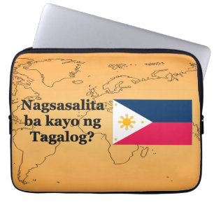 Do you speak Tagalog? in Tagalog. Flag bf Laptop Sleeve