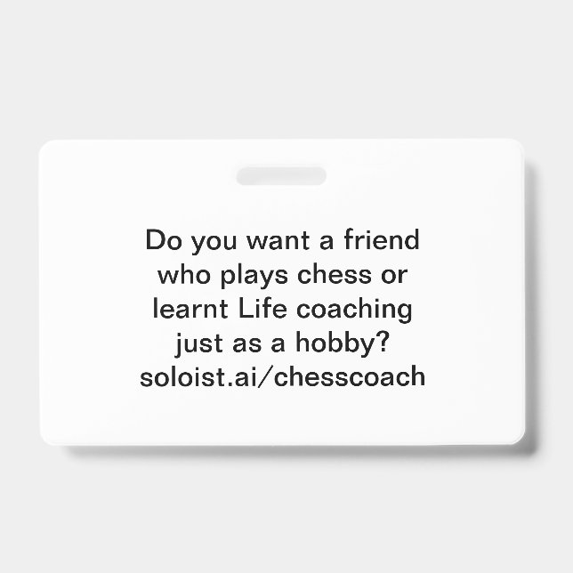 Do you want a friend ID badge (Front)