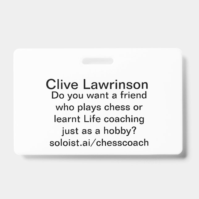 Do you want a friend ID badge (Front)