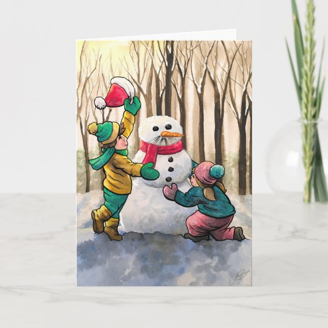 Do You Want to Build a Snowman? Holiday Card (Front)