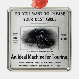 Do You Want to Please Your Best Girl? Metal Ornament