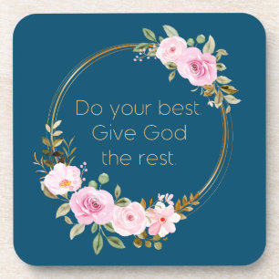 Do Your Best Give God The Rest – Christian Women   Coaster