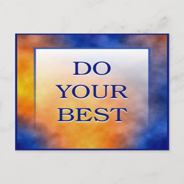 DO YOUR BEST POSTCARD (Front)