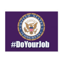 Do Your Job Congress Postcard