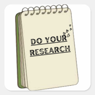 "Do Your Research" Stickers