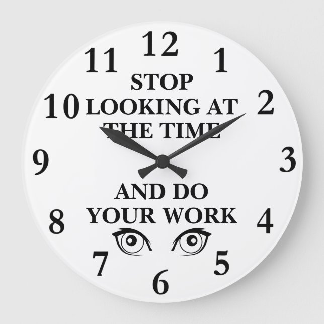 Do Your Work Wall Clock (Front)