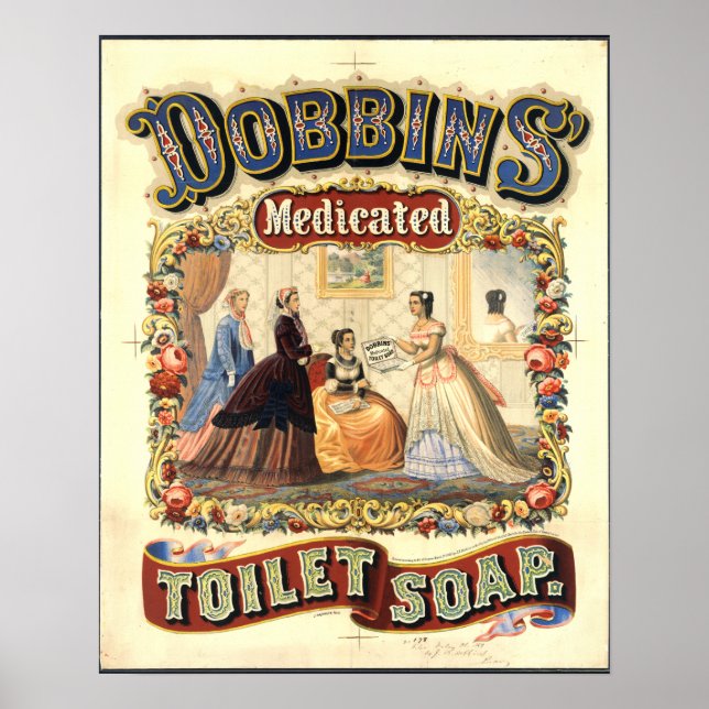 Dobbins' medicated toilet soap  poster (Front)
