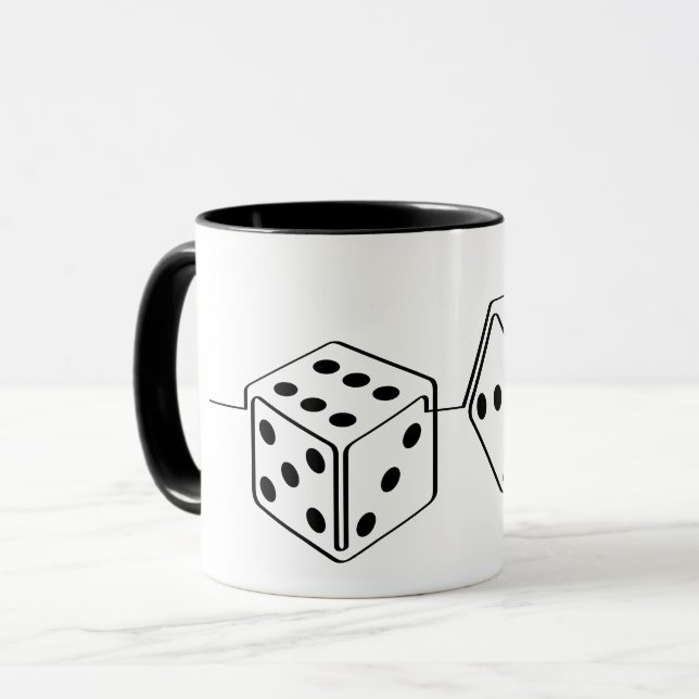Dobble stone, dice. Gambling, gambling, money Mug (Front Left)