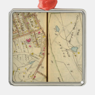 Dobbs Ferry, New York 3 Metal Ornament