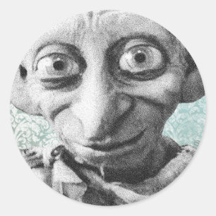Dobby 4 classic round sticker