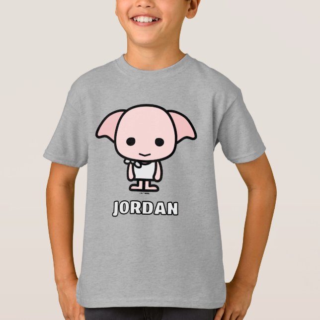 Dobby Cartoon Character Art T-Shirt (Front)