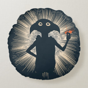 Dobby Casting Magic Round Cushion