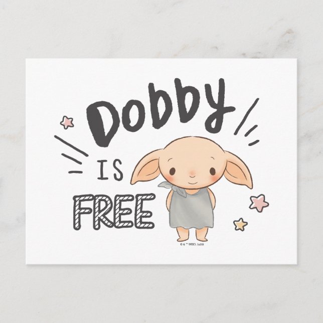 Dobby Is Free Postcard (Front)