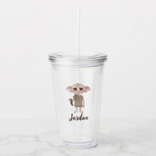 Dobby Watercolor Character Art Acrylic Tumbler