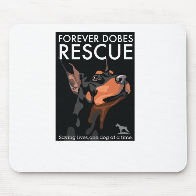 dobe-black-rectangle mouse pad (Front)