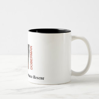 doberman84, North Coast Doberman Rescue Two-Tone Coffee Mug