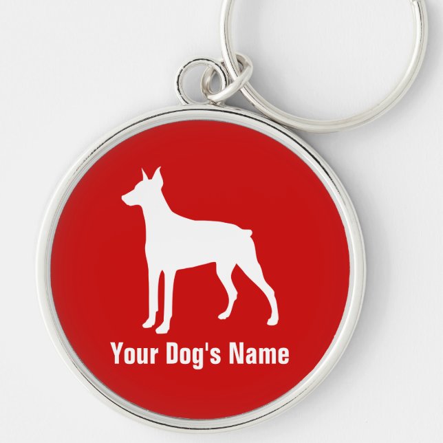 Doberman ドーベルマン key ring (Front)