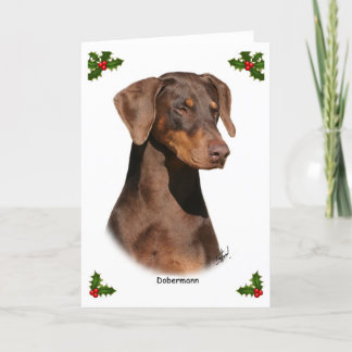 Doberman 9Y381D-162 Holiday Card