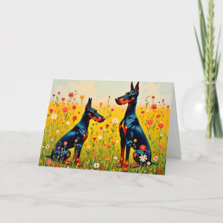Doberman Blank Card