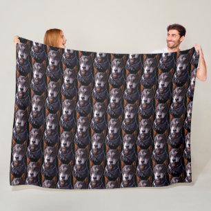 Doberman Blanket Custom Doberman Dog Art Blanket