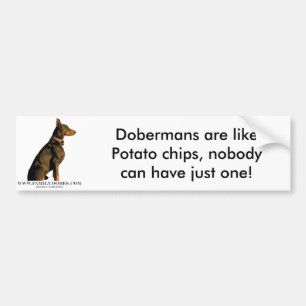 doberman bumper sticker