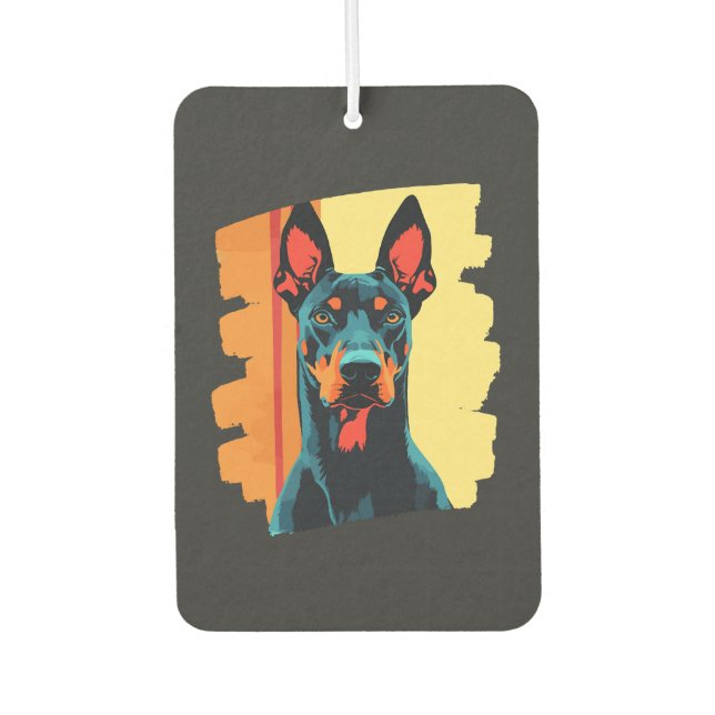 Doberman Car Air Freshener (Front)