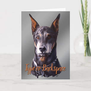 Doberman Cards Personalised Doberman Dog Art Cards