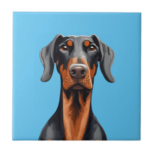 Doberman Ceramic Tile