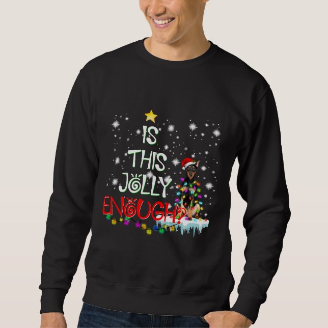 Doberman Christmas  840 Sweatshirt (Front)