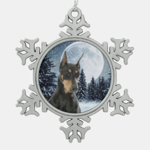 Doberman Christmas Ornament