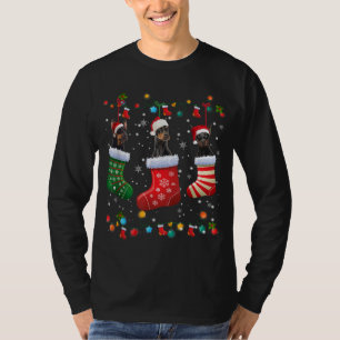 Doberman Christmas Socks Funny Xmas Pajama Dog Lov T-Shirt