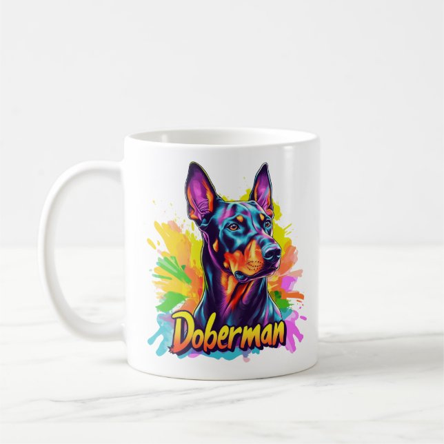 Doberman Coffee Mug (Left)