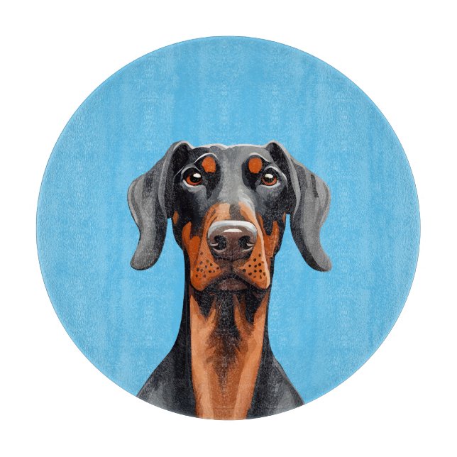 Doberman Cutting Board (Front)