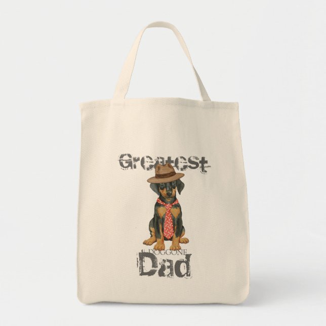 Doberman Dad Tote Bag (Front)