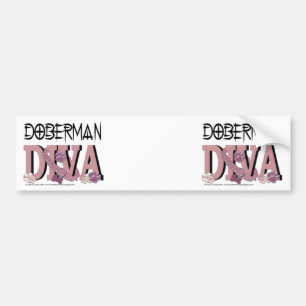 Doberman DIVA Bumper Sticker