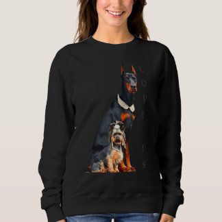 Doberman  Doberman Pinscher Dog Mum Dad Love Pet P Sweatshirt