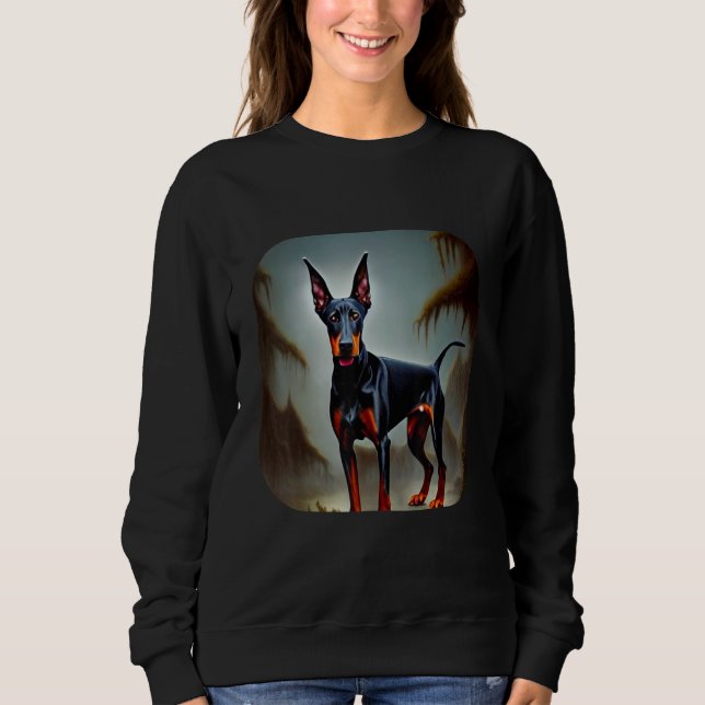 Doberman Dog 2 Sweatshirt (Front)