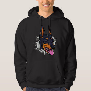 Doberman Dog  975 Hoodie