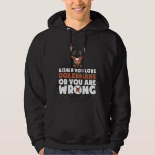 Doberman Dog 998 Hoodie